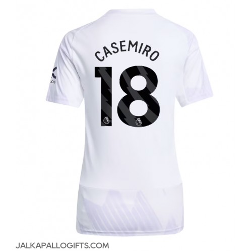 Manchester United Casemiro #18 Vieraspaita Naiset 2025-26 Lyhythihainen Manchester United Casemiro #18 Vieraspaita Naiset 2025-26 Lyhythihainen